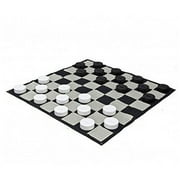 MegaChess Outdoor Chess Set Giant with 37 King Bundle, Mat & Checkers set