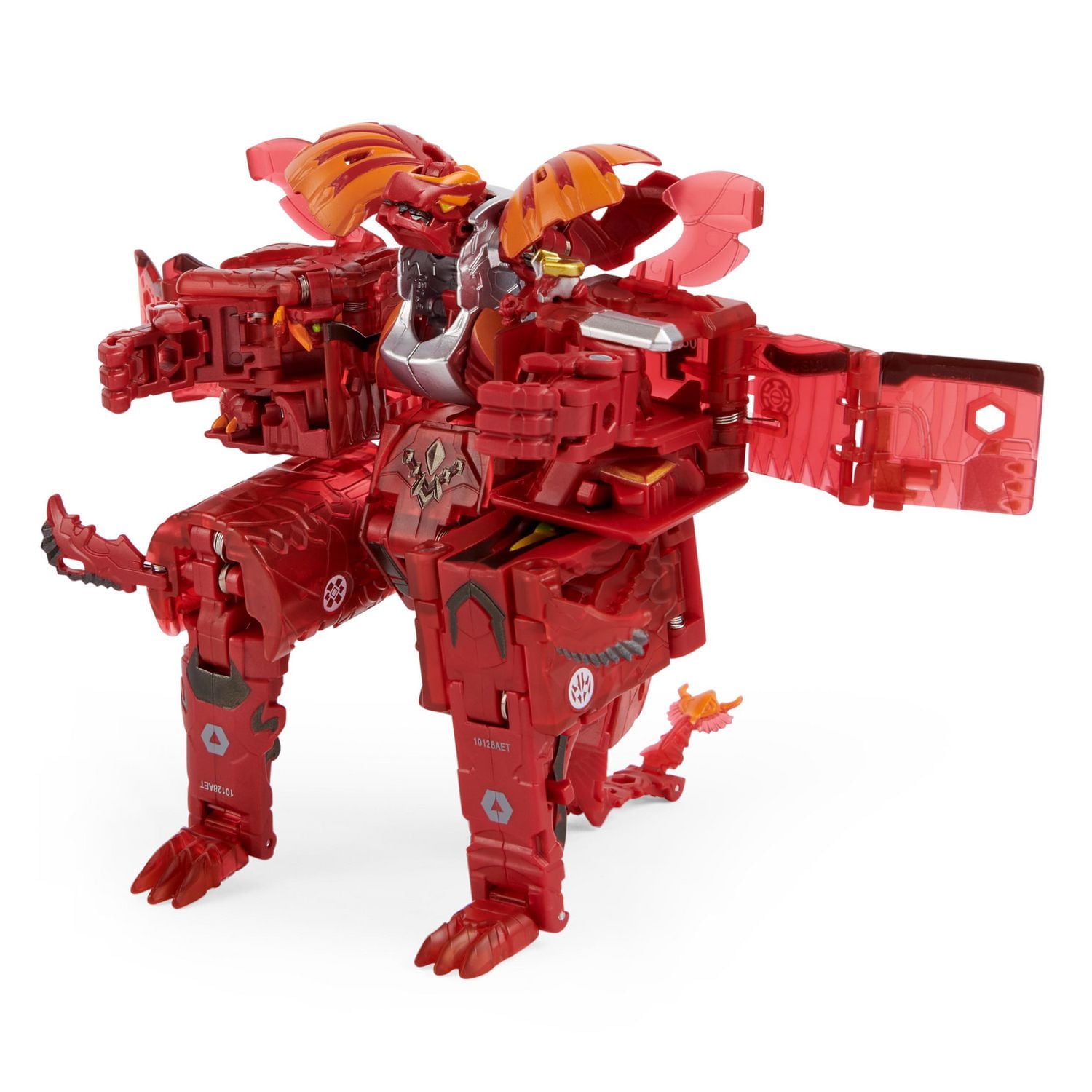 Bakugan GeoForge Dragonoid, 7-in-1 Includes Exclusive True Metal Dragonoid and 6 Geogan Bakugan Collectibles, Kids Toys for Boys