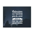 thumbnail image 3 of Scripture Canvas For The Lord Colossians 3:23 Christian Wall Art Bible Verse Print Ready to Hang, 3 of 7
