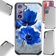 thumbnail image 1 of Compatible with Samsung Galaxy S22 5G 6.1" Hybrid Fusion Guard Phone Case Cover (Blue Peony Flower), 1 of 1