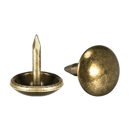 

Uxcell 9mm Head Dia 10mm Height Bronze Tone Antique Nails Tacks 100 Pack