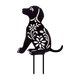 thumbnail image 2 of Decoraciones en forma de perro negro repelente de pájaros Acrílico hueco Estaca de jardín Estatua de silueta de animal para patio Hogar Jardín Sunnimix Estaca de jardín, 2 of 7