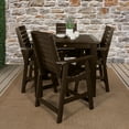 thumbnail image 3 of Highwood's 42" x 42" Square 5-pc Weatherly Dining Set - Counter Height, Outdoor, Eco-friendly, Synthetic Wood, 3 of 10