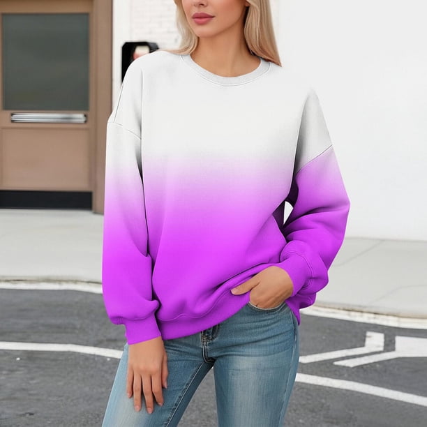 Xuyuer Women's Valentines Day Tops Casual Crewneck Funny Graphic Long Sleeve Shirts Cute Loose Fit Lightweight Dressy Sweatshirt
