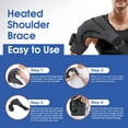 thumbnail image 2 of Heated Shoulder Brace Wrap with Massage for Muscle Relief, Heated Shoulder Massage with 3 Heat & Vibration Settings, Electric Shoulder Heating Pad Massager for Men Women, Gray and Black, 2 of 11