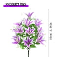thumbnail image 4 of 18 Head Artificial Lily Bouquet 50cm Tall G, Realistic Flowers for Wedding Decor Home and Garden DIY Bouquets Hotel Centerpieces, by TINGXIN, 4 of 9