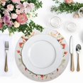 thumbnail image 4 of Ryvnso Beautiful Floral on A Butterfly Round Plate Mats Dining Table Placemat Set of 4 for Holiday Decoration, 4 of 7
