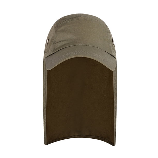 Sombrero Unisex Fish Sun Visor Cap Sun Protect con Ear Neck Cover Army Green Green JShteea Para Estrenar