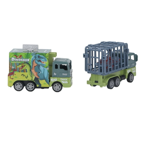 Kids Truck Toy, Rounded Edges Dinosaur Transport Car Toy Burrs Free Educational Pull Back For Boys For Girls