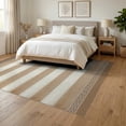 thumbnail image 3 of ODIKA 6'x9' Washable Area Rug Outdoorarea Crisp Boho Courtyard Large Striped Solid Seagrass for Family Room, Living Room, Master Bedroom, Non-Slip, Easy Care, 3 of 7