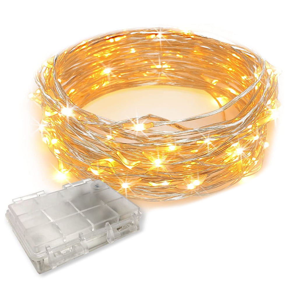 LED Battery Powered String Fairy Lights Copper Wire Waterproof Xmas Decor 2-10M 