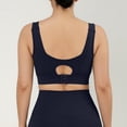 thumbnail image 3 of WAGUTH Women's Adjustable Hook & Loop Shoulder Straps Sports Bra Cutout Back Hook Closure Medium Support Workout Yoga Bra for Gym Fitness, 3 of 6