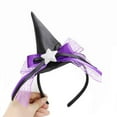 thumbnail image 4 of Fiudx Diadema de Halloween con Diseño de Sombrero de Bruja Puntiagudo, Elástica, Talla Única, Accesorio Divertido para Fiestas, Festivales, Truco o Trato, Aro con Temática de Halloween, Tamaño 23 X 1, 4 of 4