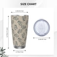 thumbnail image 4 of KLL Sketch Squirrels Linen Print 40oz Stainless Steel Insulated Car Cup with Spillproof Lid - Keep Your Drink Hot or Cold on the Go-Straw Three-piece Set, 4 of 8