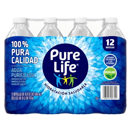 Pure Life Purified Water, 16.9 Fl Oz, Plastic Bottled Water (12 Pack) - Image 5