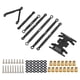 thumbnail image 5 of Juego de eslabones de aluminio mejorados, anticorrosión, a prueba de herrumbre, juego de eslabones de suspensión para Axial SCX24 1/24 modelo RC Car negro, 5 of 12