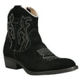 thumbnail image 2 of Dingo Womens Daisy Mae Embroidery Round Toe Zippered Cowboy  Ankle Boots, 2 of 5