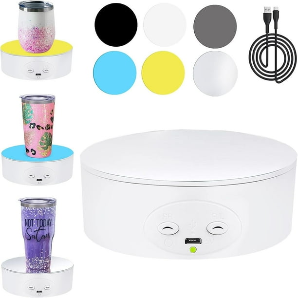 Cup Turner Rotating Display Stand for Tumblers, 360 Degree Automatic ...