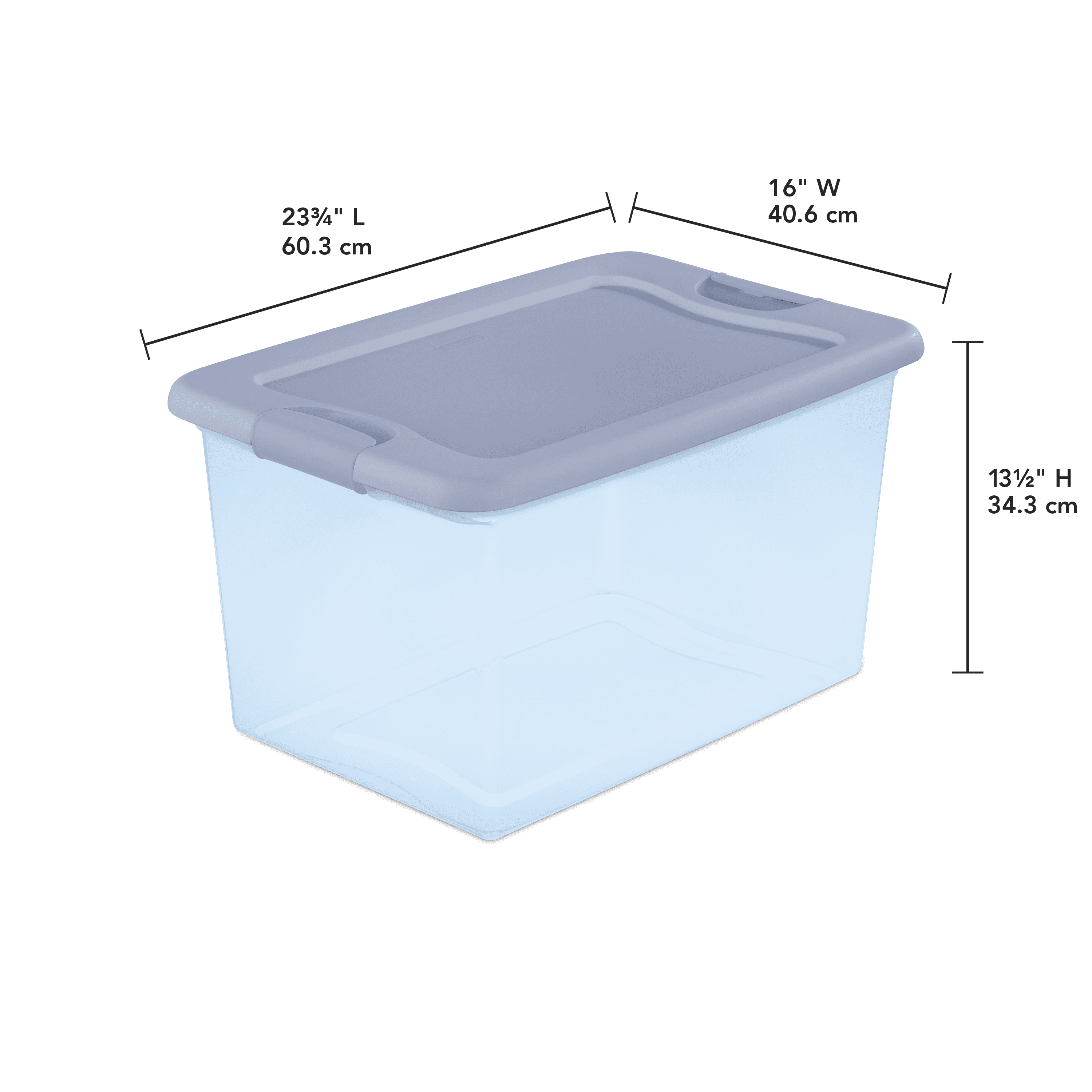 Sterilite Latch Storage Box with Lid - 64 Quarts
