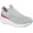 Gray/Pink, variant on Skechers Women's Go Run Elevate - Hot Streak Sneaker, White/Black, 10 M US