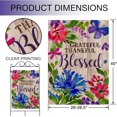 thumbnail image 2 of SM-XLHN Grateful Thankful Blessed Thanksgiving Garden Flag, Decorative Small Outdoor Flag Flower, Rustic Burlap Christmas House Yard Flag Spring Outside Holiday Decoration Home Decor Flag 12.5 x 18, 2 of 6