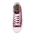 thumbnail image 4 of Cushionaire Vespa Women's Chunky Canvas High Top Sneakers with Memory Foam and Side Zipper, Platform Lug Sole Fashion Shoes for Women, 4 of 5