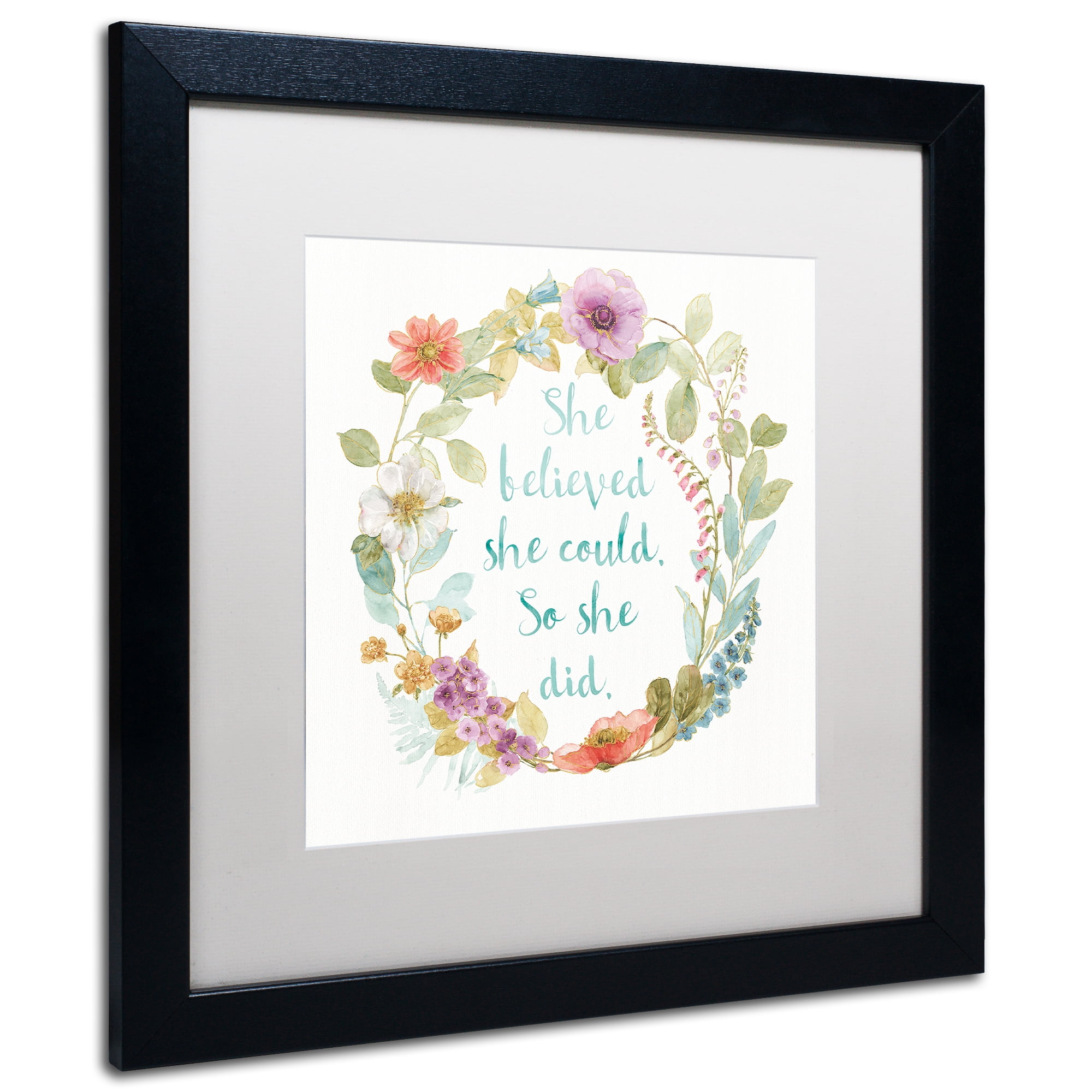Trademark Art Typography Framed Art Print, by Lisa Audit