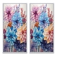 thumbnail image 2 of Designart "violet Tranquil Petals V" Abstract Botanicals Framed Wall Art Set Of 2 - Purple Floral Frame Gallery Set For Office Decor, 2 of 6