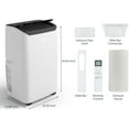 thumbnail image 2 of COZONY 14,000 BTU Portable Air Conditioner & Dehumidifier, 3-in-1 Portable AC W/ Remote Control, Digital Display, 24 Hours Timer, Cools up to 550-750 Sq. Ft，Installation Kits for Office, Home, White, 2 of 7