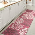 thumbnail image 3 of JONATHAN Y SANTA MONICA 2 x 8 Runner Rug, Zinnia Floral Textured Weave - Fuchsia/Light Gray, SMB110F-28, 3 of 3
