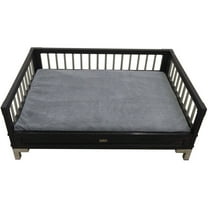 ECOFLEX Raised Dog Bed with Memory Foam Cushion, Espresso, Extra Large