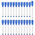 thumbnail image 1 of Uxcell Whiteboard Pen, 0.5-1mm Fine Tip Dry Erase Deep Blue White Board Markers, 24Pcs, 1 of 6