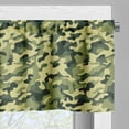 thumbnail image 3 of Ambesonne Camouflage Window Valance, Pale Clothing Motif, 54" X 18", Green Yellow, 3 of 5