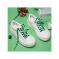 thumbnail image 4 of INSPIRE CHIC 1 Pair Christmas Flat Shoe Laces for Sneakers, 0.31'' Wide Soft Shoelaces Shoestrings for Hiking Shoes Christmas 1 120cm/47.2", 4 of 5