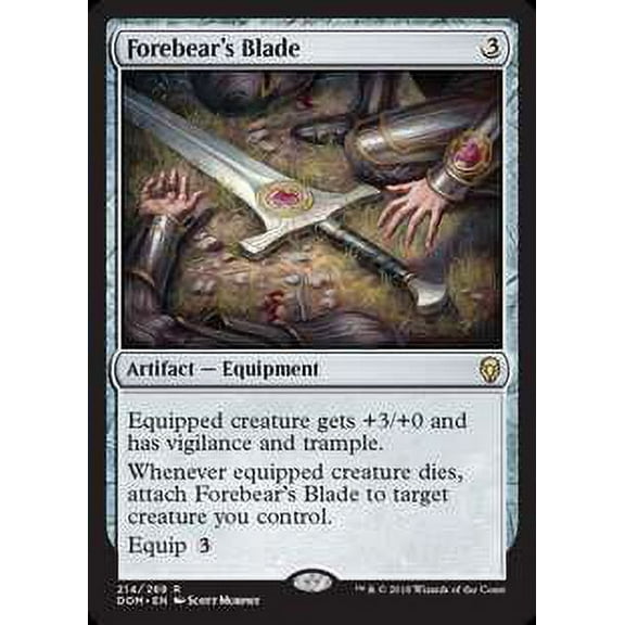 MtG Dominaria Rare Forebear's Blade #214