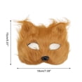 thumbnail image 2 of Unique Bargains 1 Pc Long-haired Foxes Party Mask Yellow Plastic, 2 of 5
