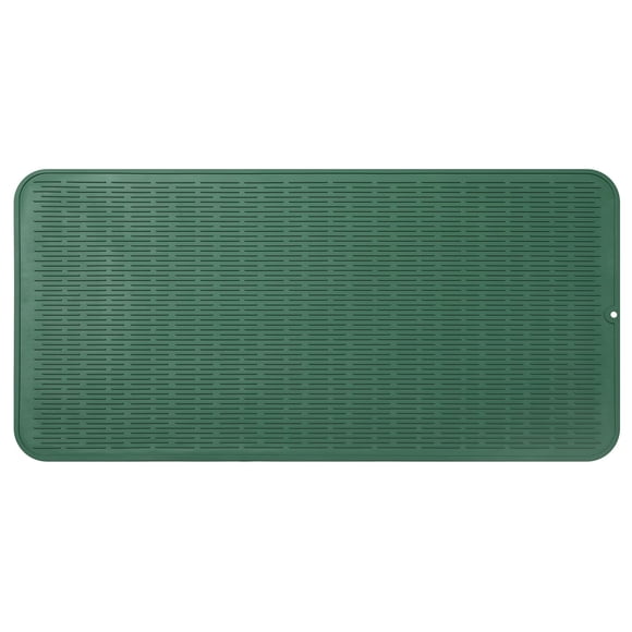 Alfombrilla de silicona para secar platos MicoYang, resistente al calor, verde, 5XL