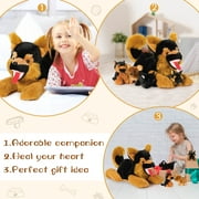 MaoGoLan 5Pcs Stuffed German shepherd toys 20 Mommy German Shepherd Stuffed Animals Dog with 4 Puppies