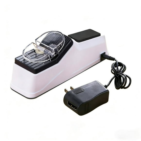 Aiguiseur de Couteaux USB avec 5 Têtes d'Affûtage Remplaçables pour les Deux Côtés et Ciseaux / Aiguisation Rapide en 5 Secondes / Housse de Protection Sécurisée pour Usage Domestique Cuisine