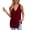 Red, variant on Women's V-Neck Tee with Sleeveless Dressy Casual Shirts 2026 Spring Summer Tank Tops