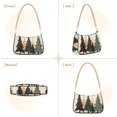 thumbnail image 7 of FORMRS Womens Shoulder Bag with Chain Strap Clutch Purse Cute Tote Handbag, Beige Christmas Trees, 7 of 7