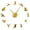 Gold,27inch, variant on Ape And Monkey Orangutan Acrylic 3D DIY Wall Clocks Old World Monkeys Africa Animals Quartz Clock Battery Operated Clock Watch(Black,27inch)