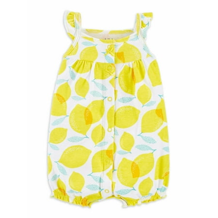 

Baby Girls One Piece Flutter Sleeve Romper