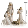thumbnail image 5 of Kit navideño de resina, escultura navideña pintada a mano, 6 decoraciones para el hogar, 5 of 5
