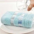 thumbnail image 3 of Bigersell Cotton Towels 71 x 32 cm Thick Microfiber Soft Bath Towels Quick Dry and Super Absorbent Rectangular Bathroom Shower Towel Breathable Face Towels Blue, 3 of 3