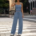 thumbnail image 4 of jobturf 2 Piece Sets for Women Summer Spaghetti Strap Tank Top and Straight Leg Sweatpants Matching Lounge Set Vacation Outfits S-XXL, 4 of 6