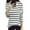 White, variant on Womens Striped Long Sleeve Cotton T Shirts Blouse Tops