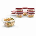 thumbnail image 3 of Rubbermaid TakeAlongs Food Storage Containers, 10 Piece Set, Red, A Practical Choice for Dry Goods and Bulk Ingredients, 3 of 5