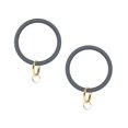 thumbnail image 3 of Circle Key Ring Bracelet Large Circle Portable Key Holder Grey Silicone 2Pcs, 3 of 5