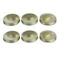 thumbnail image 1 of Mainstays Gold Wide Mouth Canning Jar Lids, 6 Pieces, 1 of 6